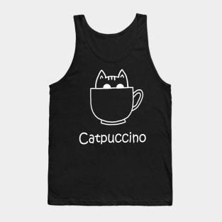 Catpuccino white Tank Top